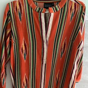 Madison Mathews Orange Dress